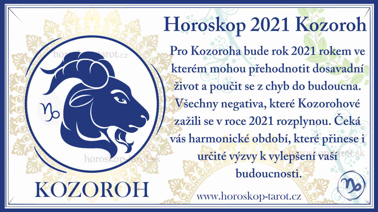 horoskop 2021 pre znamenie kozoroh