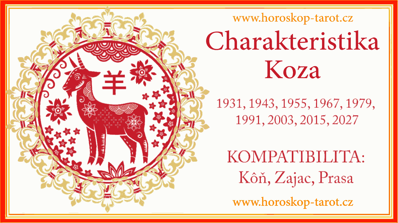 čínske znamení zvěrokruhu Koza a jeji charakteristika