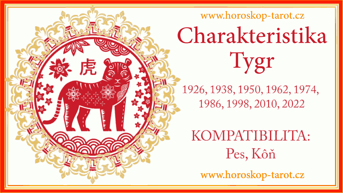čínske znamení zvěrokruhu Tygr a jeji charakteristika