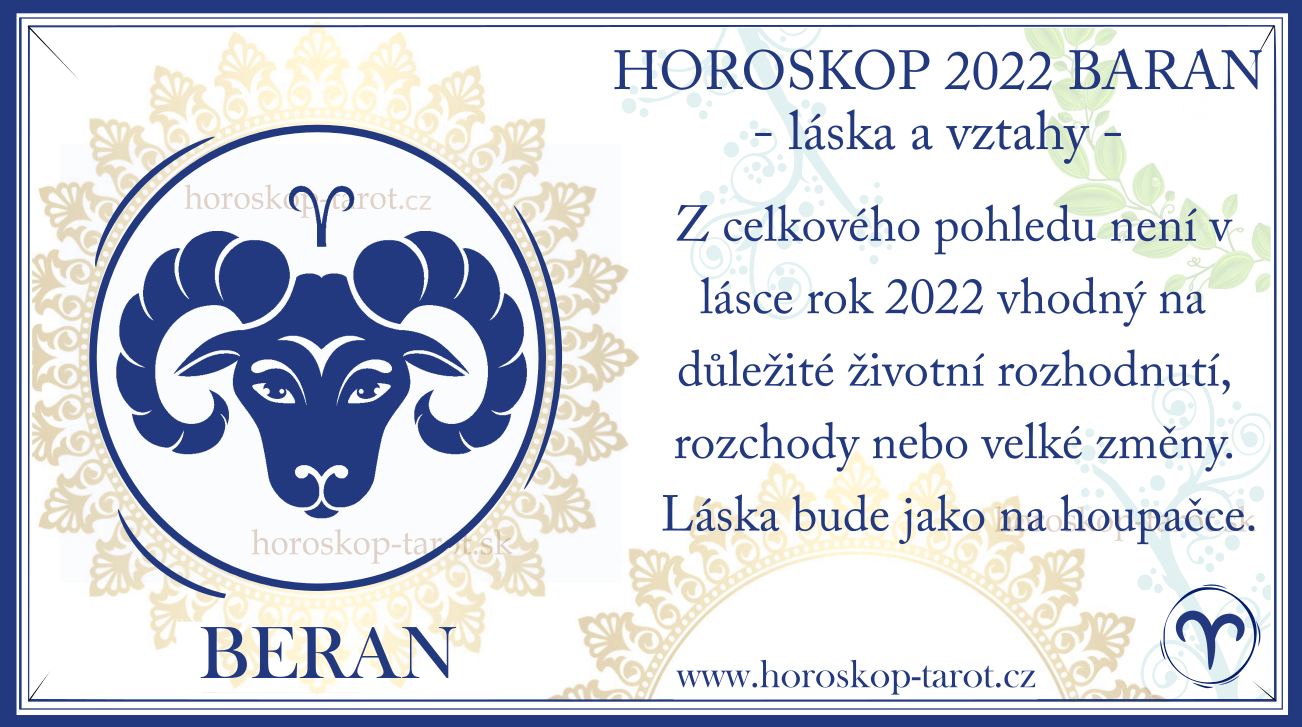 roční Horoskop 2022