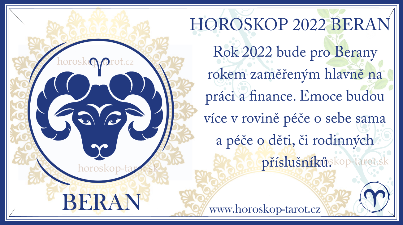 roční horoskop 2022 beran