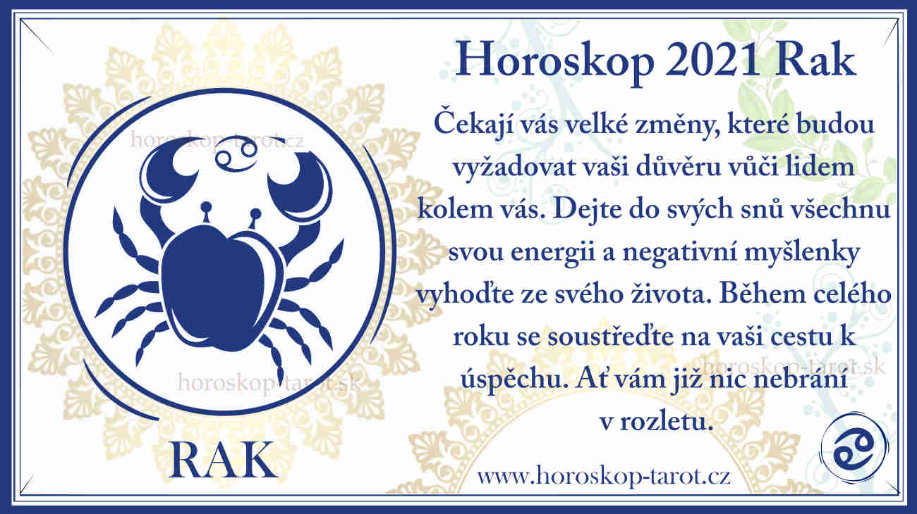 horoskop 2021 pre znamenie rak