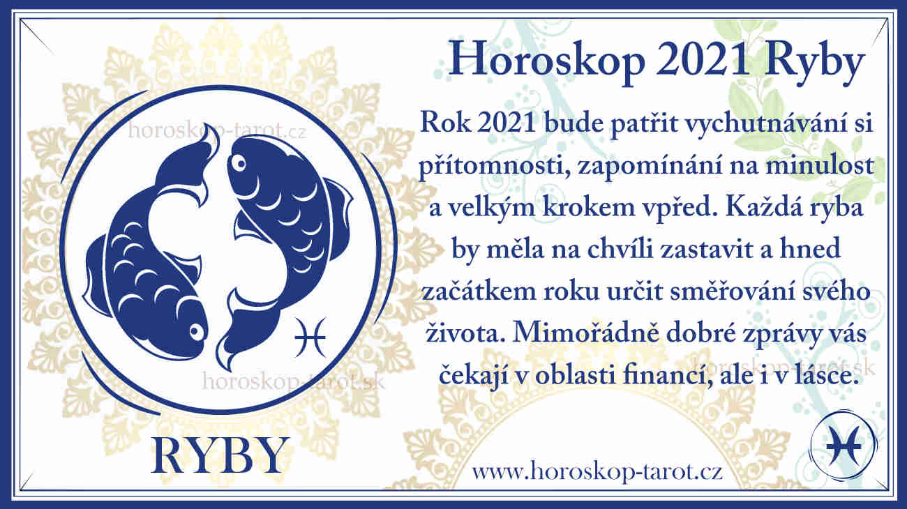 horoskop 2021 pre znamenie ryby
